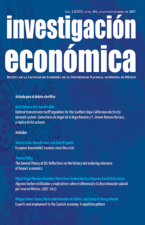 Go to journal home page - Investigación Económica